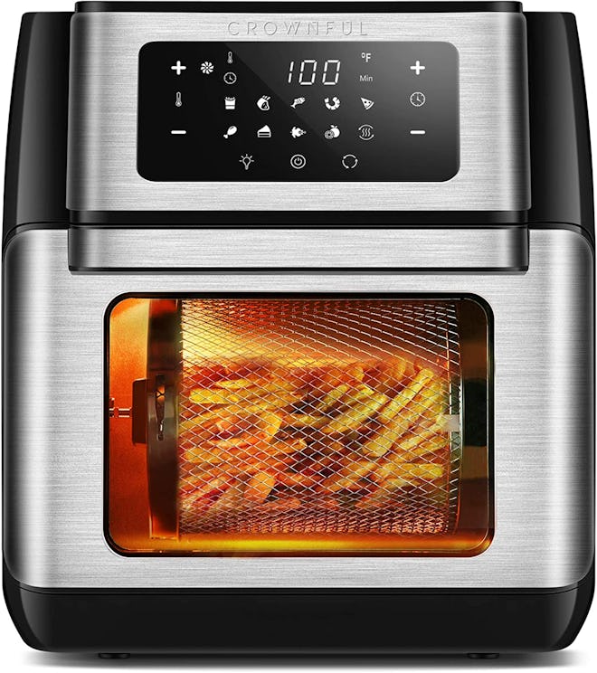 This multifunctional air fryer is on the larger side, but ideal for one person who wants more featur...