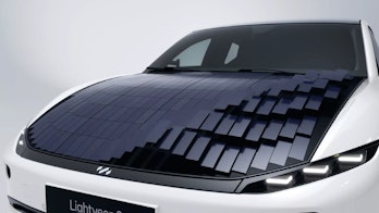 Lightyear 0 solar panels on hood