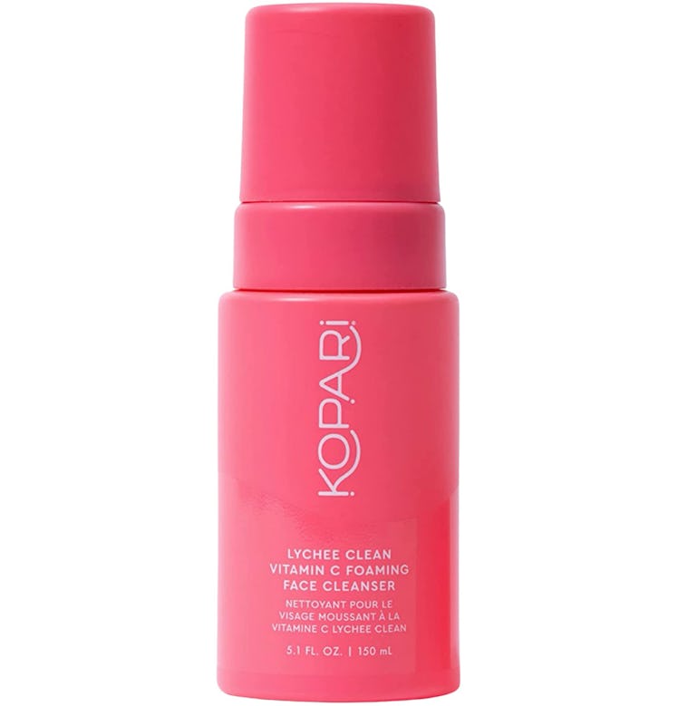 kopari lychee clean vitamin c foaming face cleanser is the best foaming vitamin c cleanser