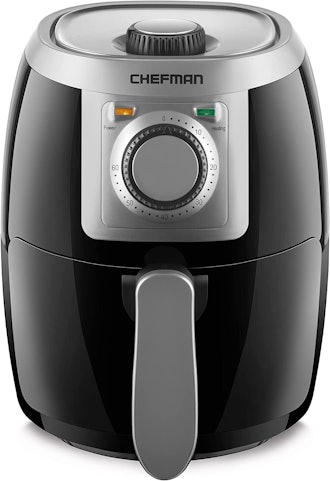 This air fryer for one person cooks, reheats, and has a budget-friendly price tag.