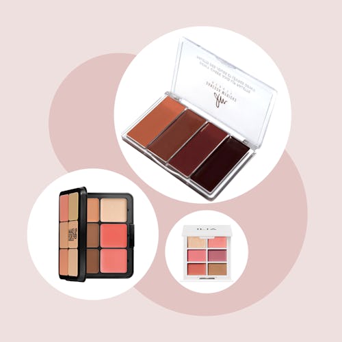 Here are the best cream makeup palettes that have dewy cream bronzers, highlighters, color corrector...