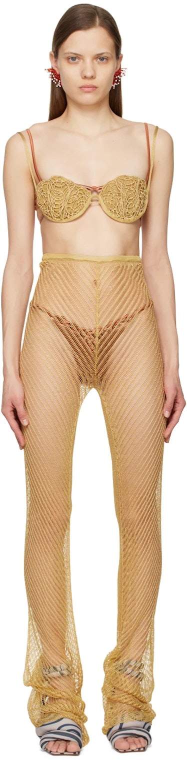 Gold Sheer Trousers