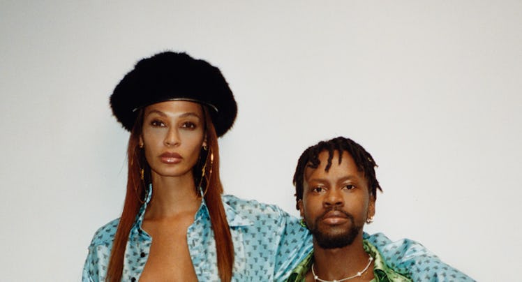 Joan Smalls and Thompson, in looks from the Theophilio spring/summer 2023 collection. 