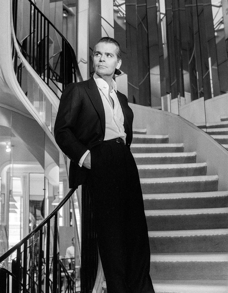 After being named artistic director of Chanel, in January 1983, Lagerfeld was captured by Helmut New...