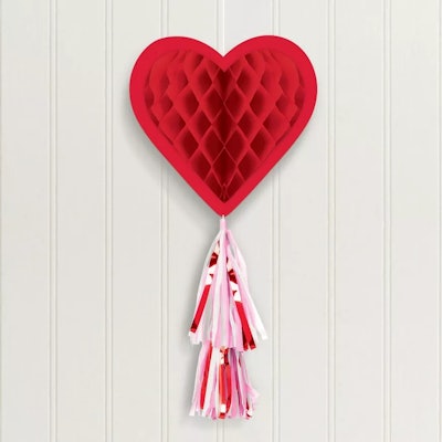 Red Heart Honeycomb Hanging Decoration, a fun bit of Valentine's Day decor