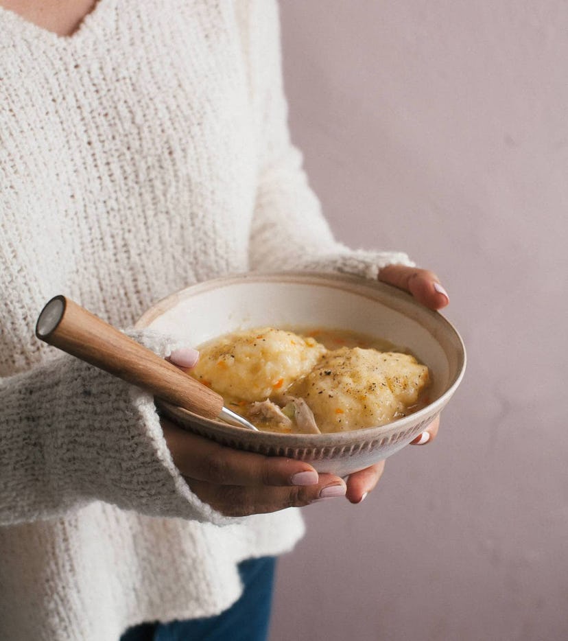 Chicken and dumplings, a sick kid recipe for cold or flu