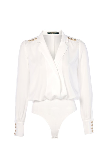 Holland Cooper white shirt bodysuit