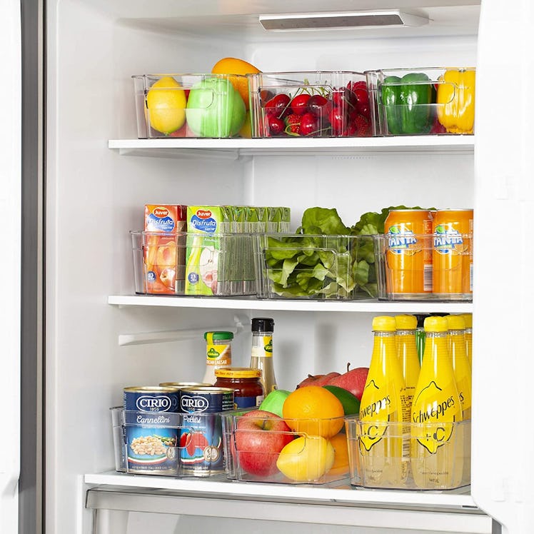 HOOJO Refrigerator Organizer Bins (Set of 8)