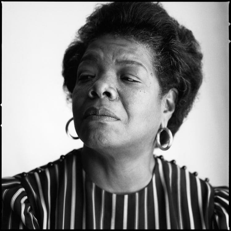 Maya Angelou photographed by Brigitte Lacombe.