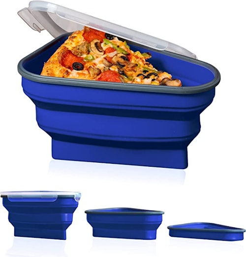 Pizza Pack Pizza Storage Container with 5 Microwavable Serving Trays