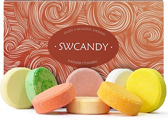 These popular shower steamers have rave reviews from fans and are feature fruity scents such as kiwi...