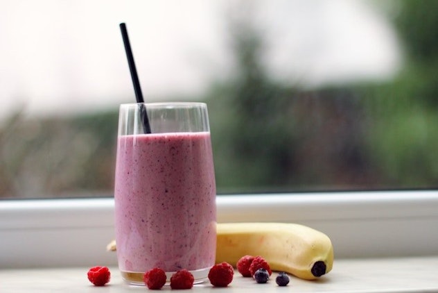 A breakfast smoothie, a great sick kid recipe to get some nutrients to their immune system.