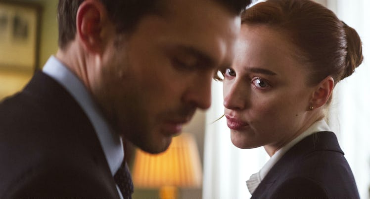 A still from the movie 'Fair Play' starring Phoebe Dynevor and Chloe Domont