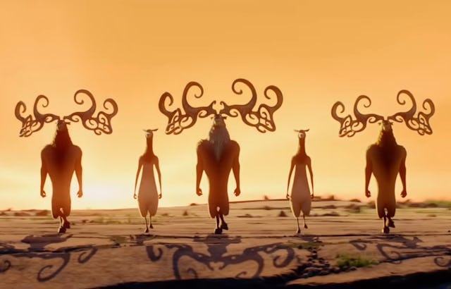 A screenshot from the movie Riverdance: The Animated Adventure