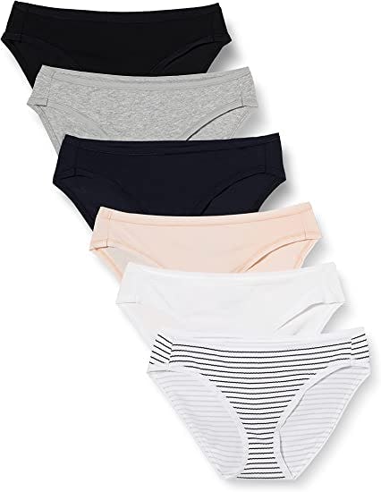 Amazon Essentials Cotton Bikini Brief Underwear (6-Pack)