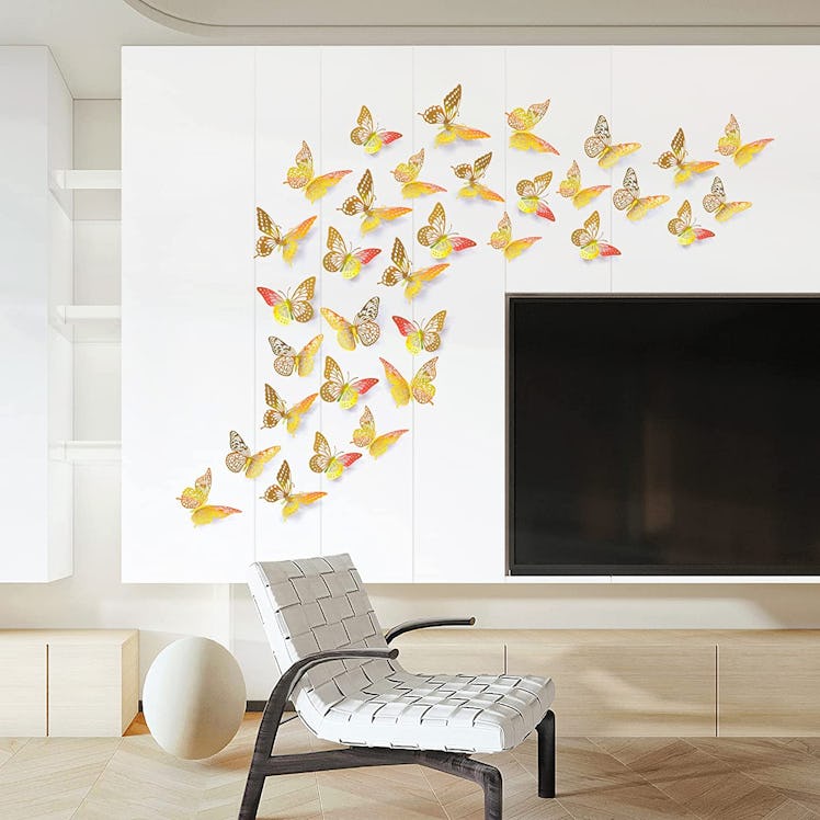 SAOROPEB 3D Butterfly Wall Decor (48-Pieces)