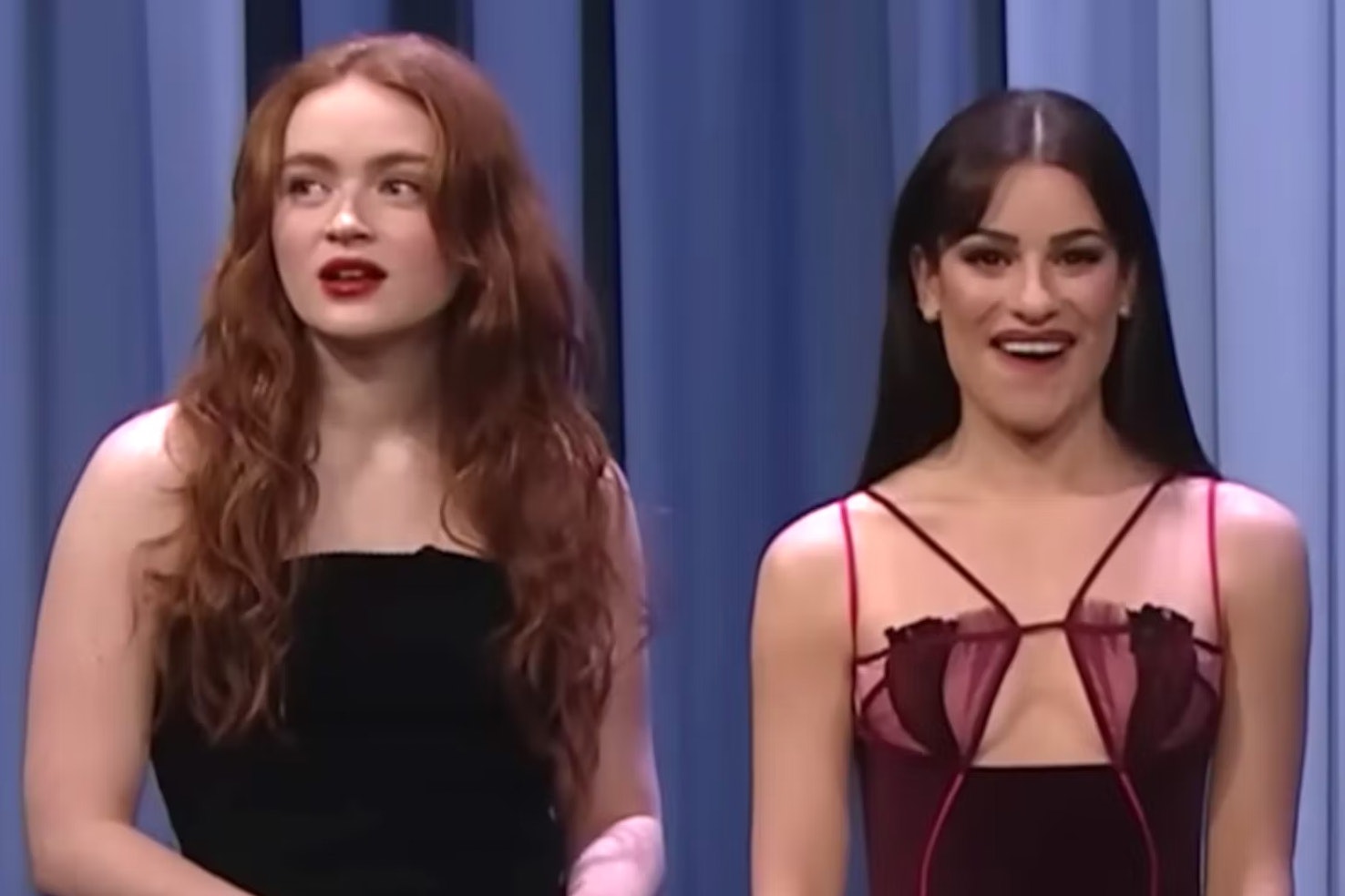 What Happened Between Lea Michele Sadie Sink On The Tonight Show