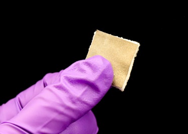An image of the artificial skin developed for electronics and robots.