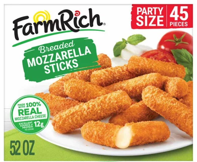 Farm Rich Breaded Mozzarella Sticks are a great Super Bowl appetizer from Walmart.