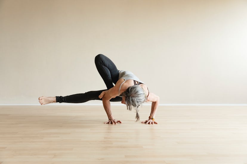 Try the grasshopper if you’re a more advanced yogi.