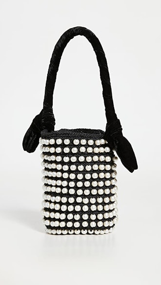 Lele Sadoughi Beatrix Pearl Crochet Bag  