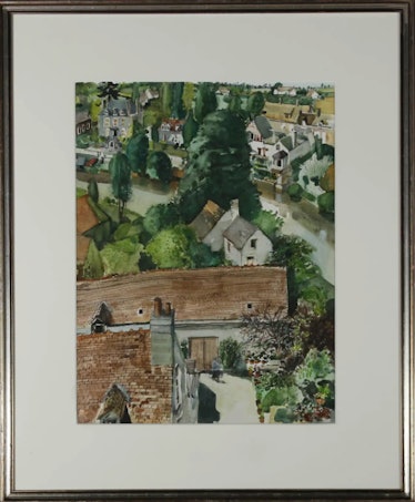 Jim Russell RBA (1933-2002) - 20th Century Watercolour, Fresnay Sur Sarthe