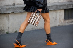 slingback heels street style