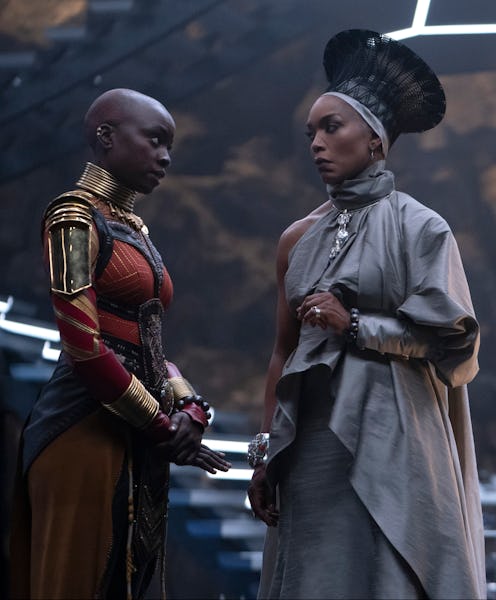Danai Gurira and Angela Bassett in Black Panther: Wakanda Forever
