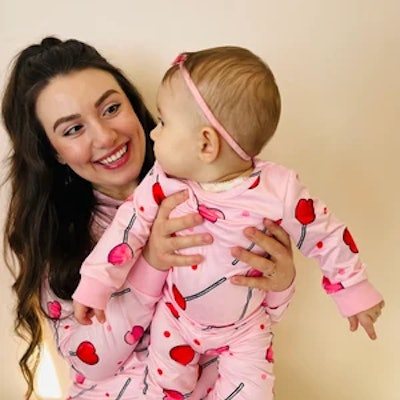 matching valentine pajamas