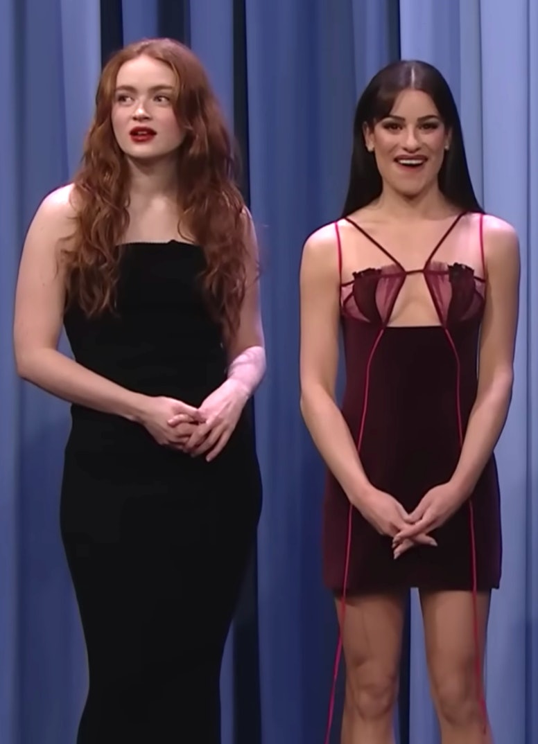 What Happened Between Lea Michele Sadie Sink On The Tonight Show