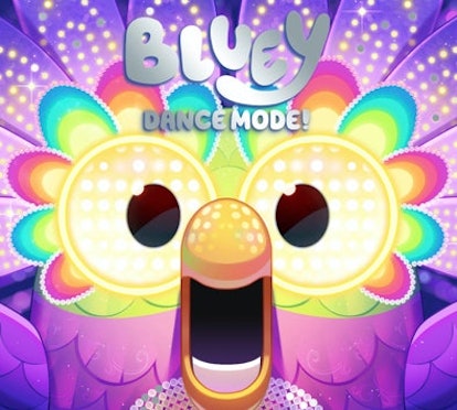 Chattermax appears on the cover of the new 'Bluey' album "Dance Mode."