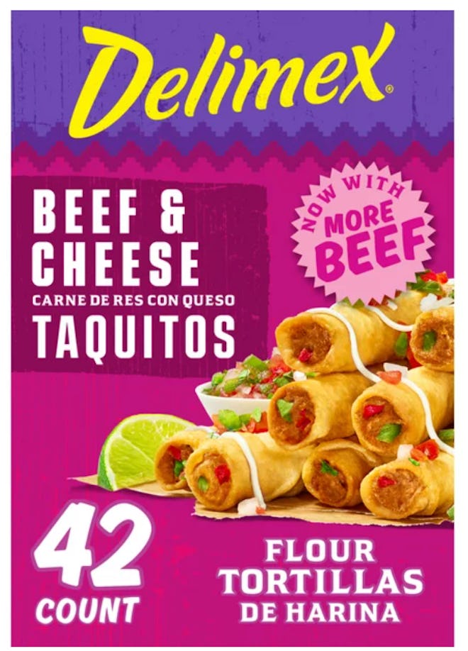 Delimex Beef & Cheese Taquitos are a great Super Bowl appetizer from Walmart.