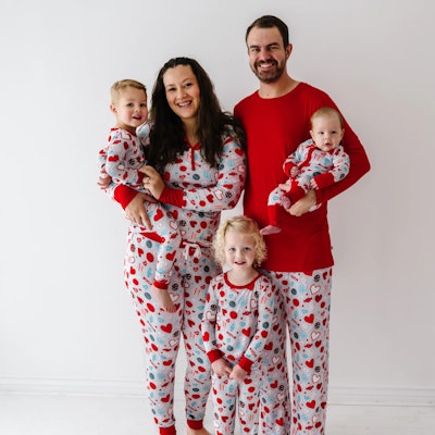 Gray Sweet Valentine Pajamas