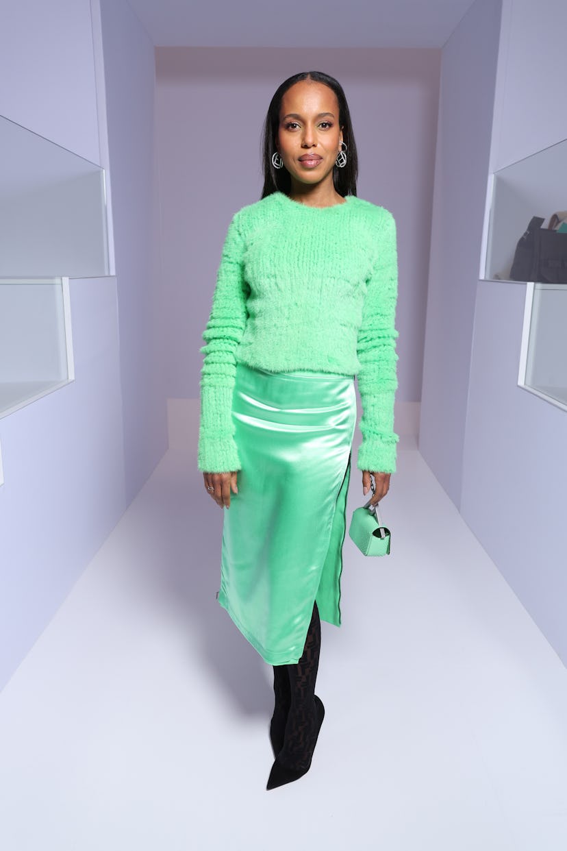 Kerry Washington attends the Fendi Couture fashion show 