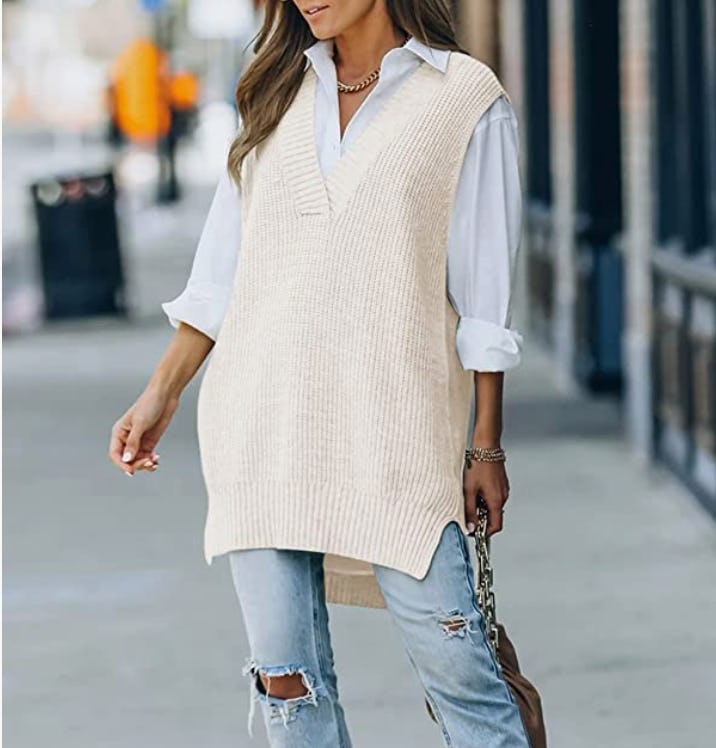 Viottiset Oversized V-Neck Sweater Vest