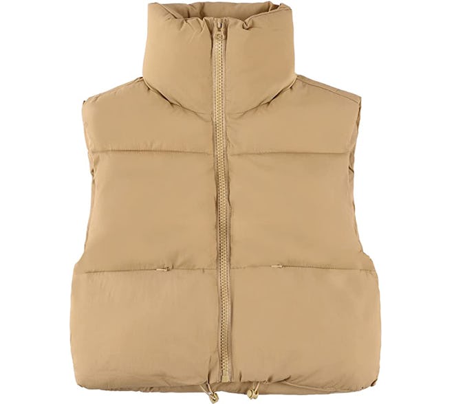 UANEO Cropped Puffer Vest