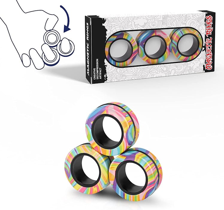 Finger Rock Magnetic Rings Fidget Toy