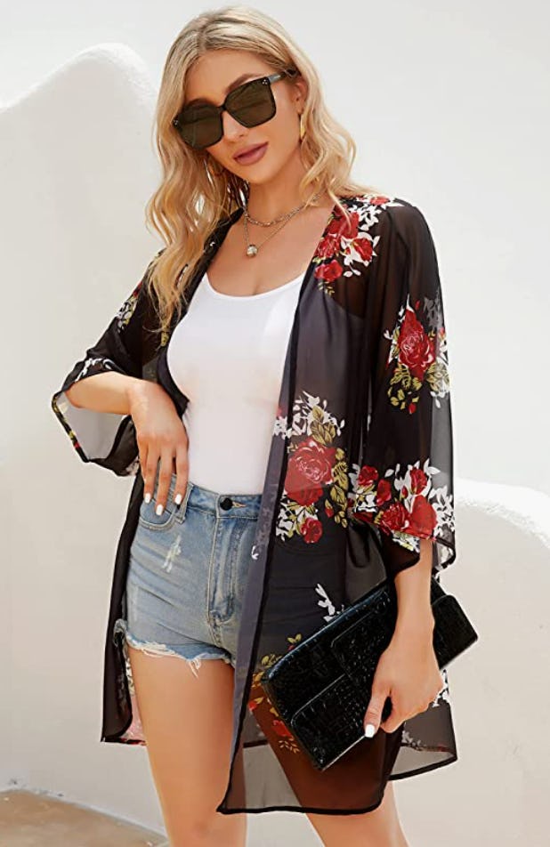 Chicgal Floral Print Cardigan