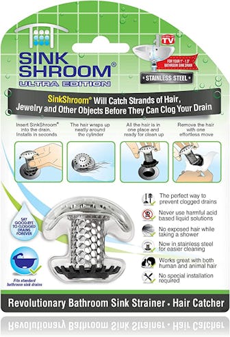 SinkShroom Ultra Revolutionary Bathroom Sink Drain Protector