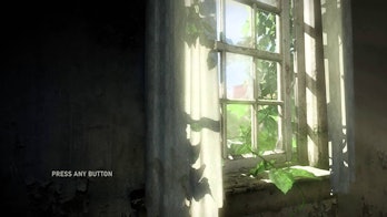 The opening menu screen of 2013’s The Last of Us