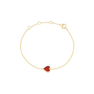 Carnelian Heart Bracelet
