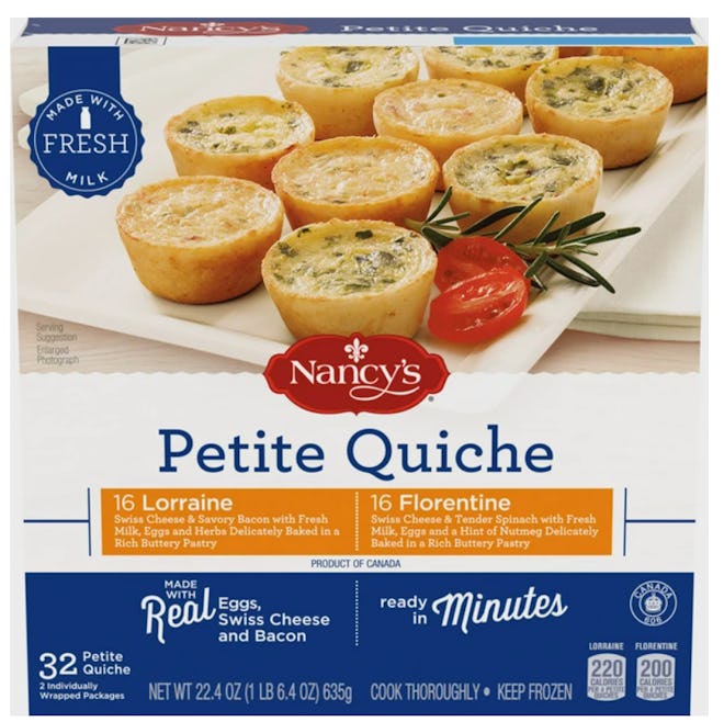Nancy's Petite Quiche is a Walmart appetizer for your Super Bowl party.