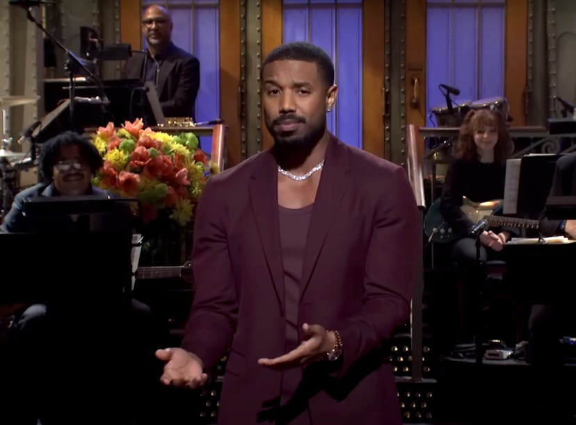 Michael B. Jordan joked that he's on Raya after breaking up with Lori Harvey on 'SNL.'