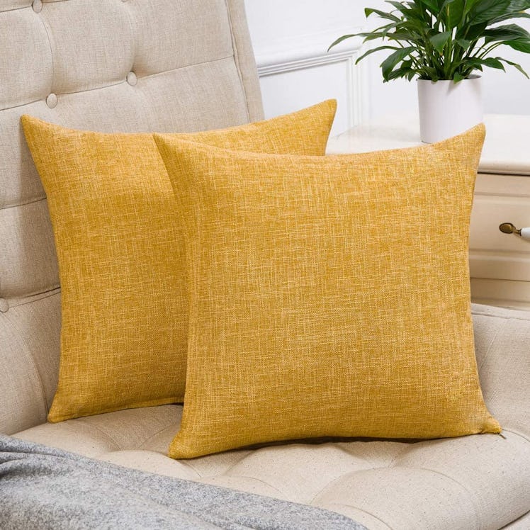 Anickal Decorative Square Throw Pillow Covers (2-Pack)