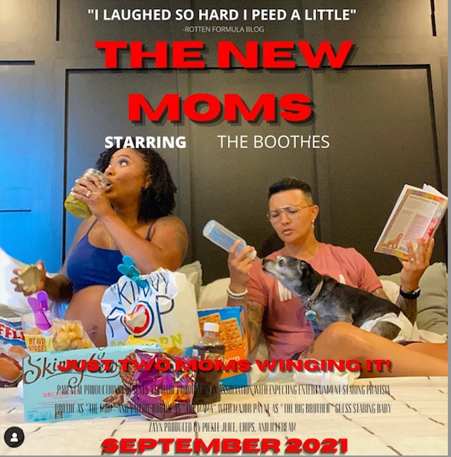 movie poster announcing pregnancy for a funny pregnancy announcement 