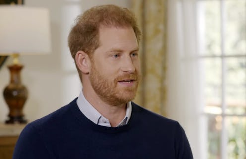 Prince Harry talking to Tom Bradby in sit-down ITV interview.