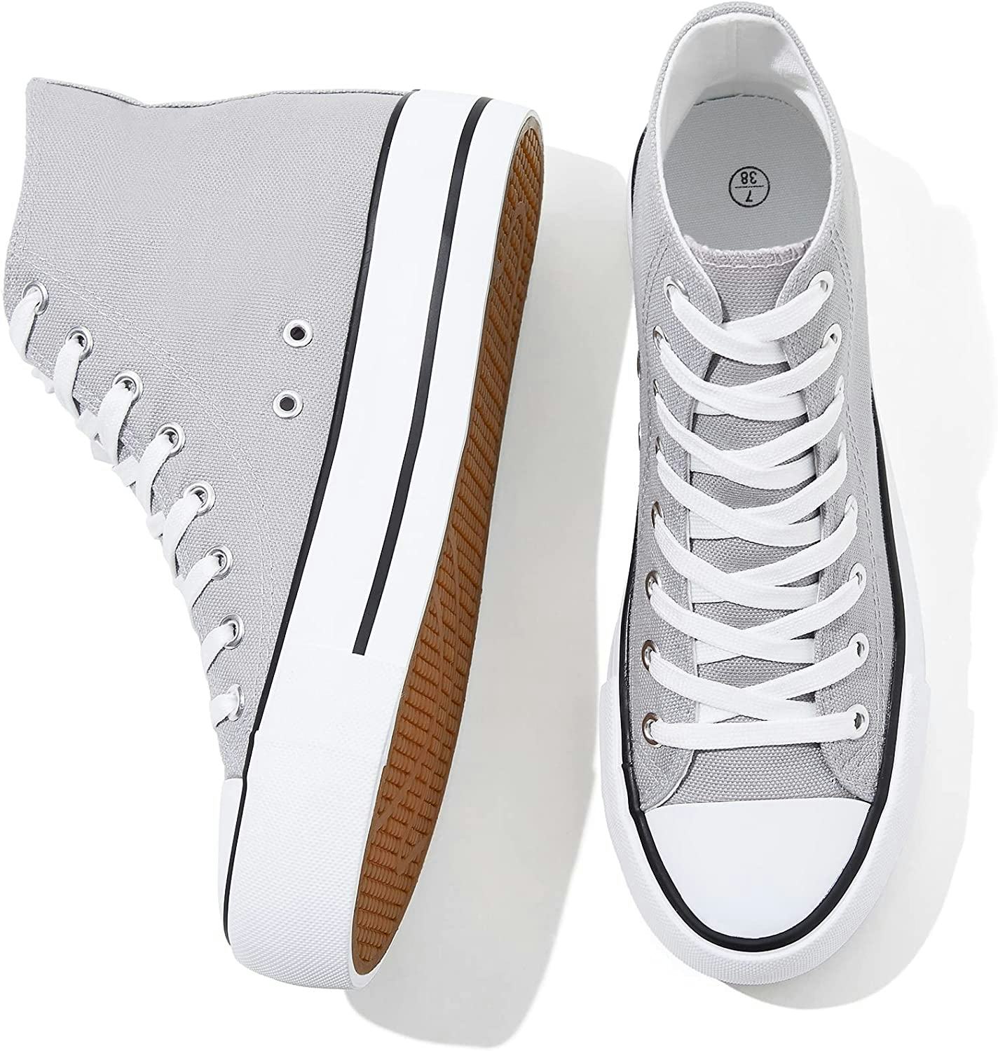 FRACORA High-Top Canvas Platform Sneakers