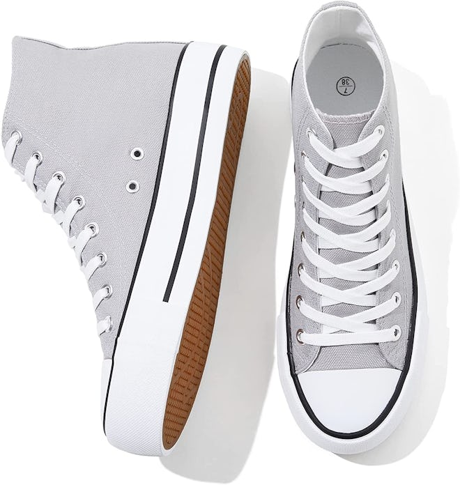 FRACORA High-Top Canvas Platform Sneakers