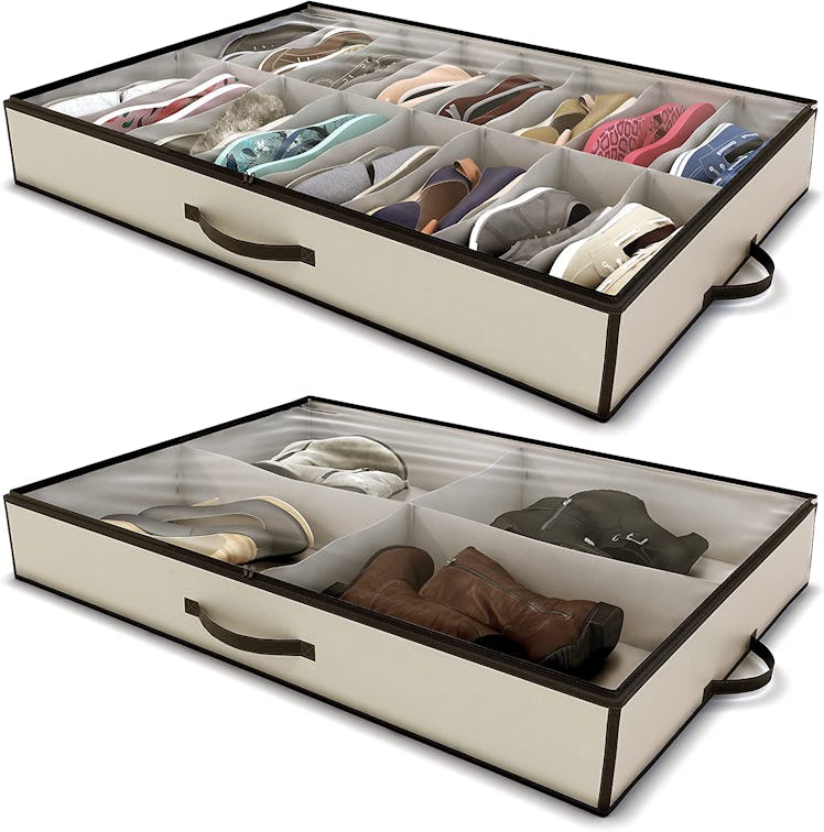 Woffit Under Bed Shoe Storage Organizer