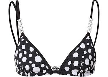 Louis Vuitton x Yayoi Kusama black and white polka dot bikini top